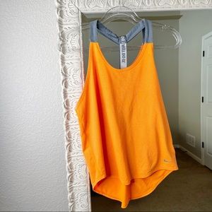 Nike Dri-Fit Tank Top Orange Stripe